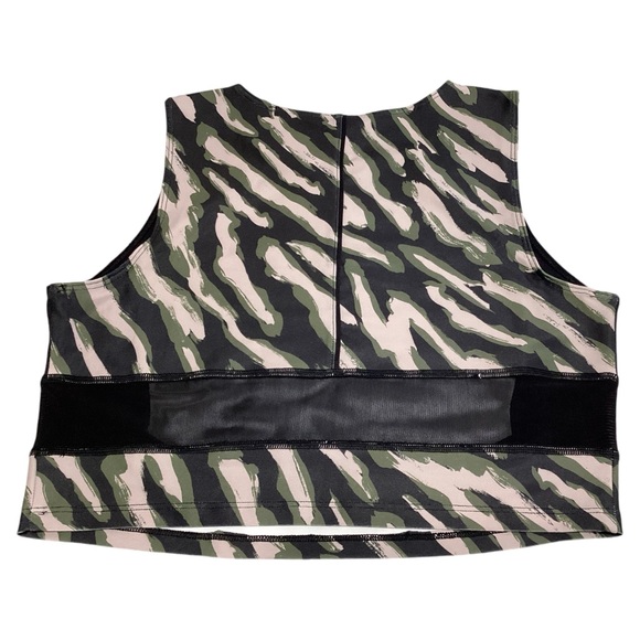 Citrine Glow Geometric Unpadded Spandex Sports Bra Size Large - Picture 10 of 11